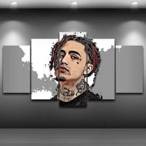 Lil Pump Music Hip Hop - Famous Person 5 Panel Canvas Art Wall Decor