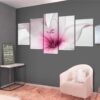Lilies Blossom 1 - Nature 5 Panel Canvas Art Wall Decor