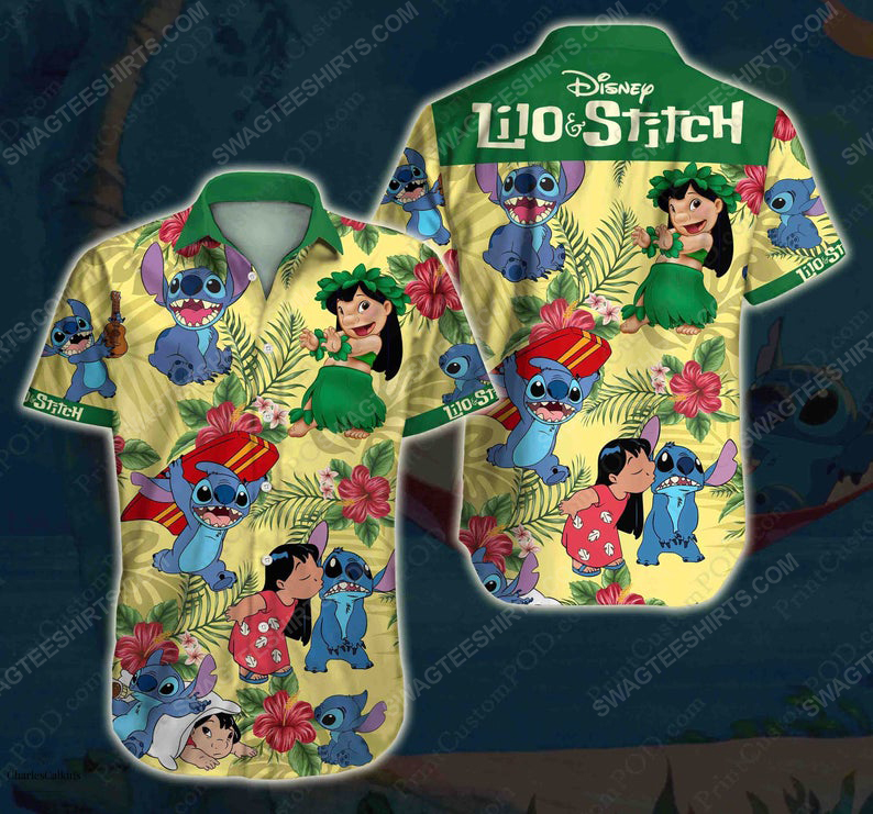 Lilo And Stitch Disney Cartoon Summer Vacation Hawaiian Shirt Lilo And Stitch Disney Cartoon Summer Vacation Hawaiian Shirt