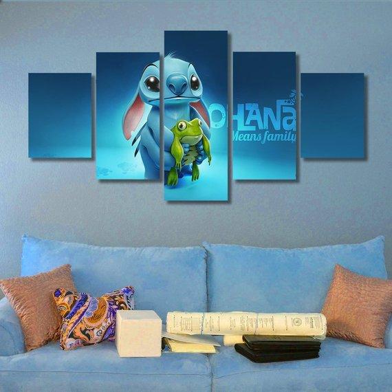 Lilo and Stitch 02 - Cartoon 5 Panel Canvas Art Wall Decor Lilo and Stitch 02 - Cartoon 5 Panel Canvas Art Wall Decor