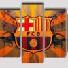 Limited Edition Barcelona Fan - Sport 5 Panel Canvas Art Wall Decor