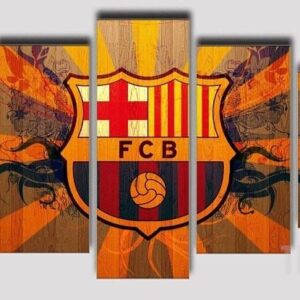 Limited Edition Barcelona Fan - Sport 5 Panel Canvas Art Wall Decor