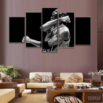 Limited Edition Champion Michael Jordan - Sport 5 Panel Canvas Art Wall Decor Limited Edition Champion Michael Jordan - Sport 5 Panel Canvas Art Wall Decor