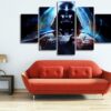 Limited Edition Darth Vader - Movie 5 Panel Canvas Art Wall Decor