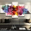 Link Splash - Gaming 5 Panel Canvas Art Wall Decor