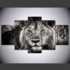 Lion King - Animal 5 Panel Canvas Art Wall Decor