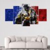 Lion Rainbow Six Siege - Gaming 5 Panel Canvas Art Wall Decor