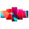 Lipstick 01 - Abstract 5 Panel Canvas Art Wall Decor