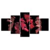 Lipstick 02 - Abstract 5 Panel Canvas Art Wall Decor