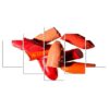 Lipstick still life - Abstract 5 Panel Canvas Art Wall Decor