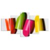 Lipstick - Abstract 5 Panel Canvas Art Wall Decor
