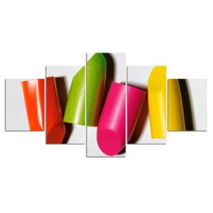 Lipstick - Abstract 5 Panel Canvas Art Wall Decor