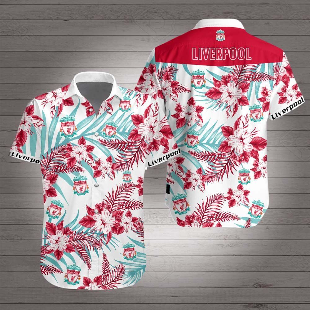 Liverpool Hawaiian Shirt Summer Button Up Liverpool Hawaiian Shirt Summer Button Up