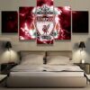 Liverpool Soccer Futball 5 - Sport 5 Panel Canvas Art Wall Decor