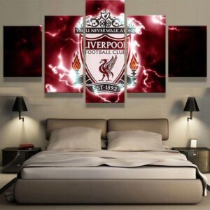 Liverpool Soccer Futball 5 - Sport 5 Panel Canvas Art Wall Decor