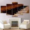 Living Piano - Music 5 Panel Canvas Art Wall Decor