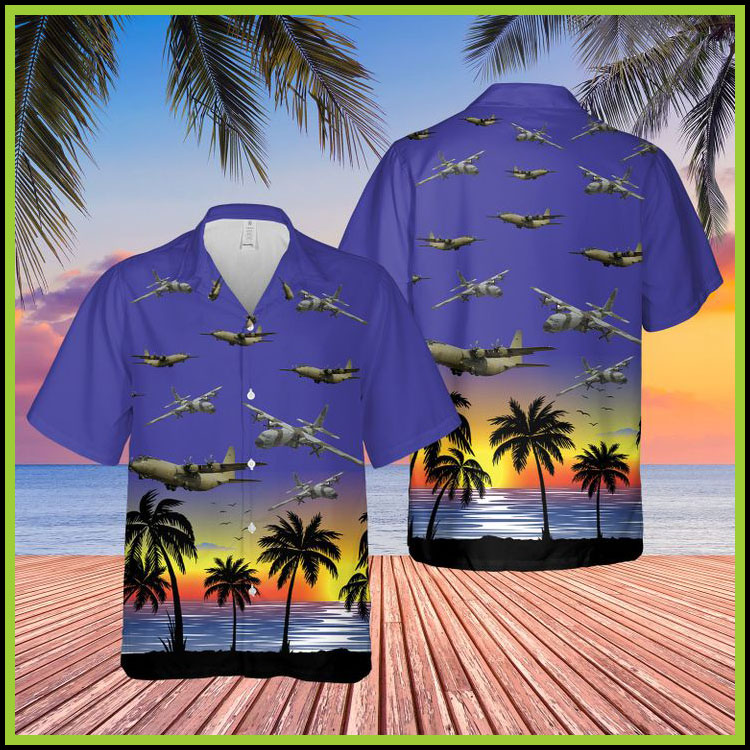 Lockheed C-130 Hercules Hawaiian Shirt Lockheed C-130 Hercules Hawaiian Shirt