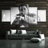 Logic Sir Robert Bryson Hall - Famous Person 5 Panel Canvas Art Wall Decor