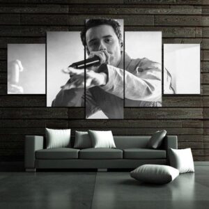 Logic Sir Robert Bryson Hall - Famous Person 5 Panel Canvas Art Wall Decor