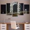London Bridge 02 - nature 5 Panel Canvas Art Wall Decor