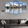 London View 01 - Nature 5 Panel Canvas Art Wall Decor