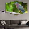 Lonely Bird - Animal 5 Panel Canvas Art Wall Decor