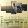 Long Haired Horse - Animal 5 Panel Canvas Art Wall Decor