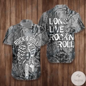 Long Live Rock’N Roll Guitar Hawaiian Shirt
