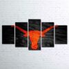 Longhorns Logo - Sport 5 Panel Canvas Art Wall Decor