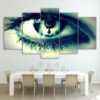 Looking Through The Night - Abstract 5 Panel Canvas Art Wall Decor