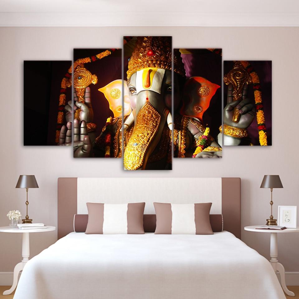 Lord Balaji Ganesh India Religion - Religion 5 Panel Canvas Art Wall Decor Lord Balaji Ganesh India Religion - Religion 5 Panel Canvas Art Wall Decor