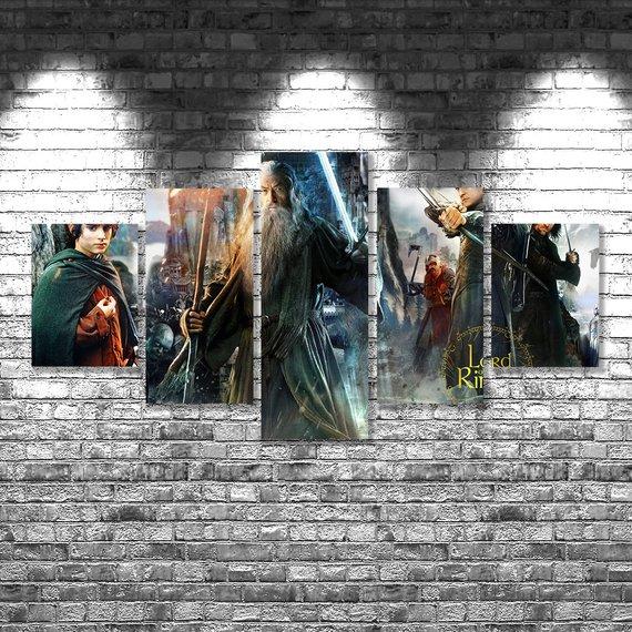 Lord Of The Rings 05- Movie 5 Panel Canvas Art Wall Decor Lord Of The Rings 05- Movie 5 Panel Canvas Art Wall Decor