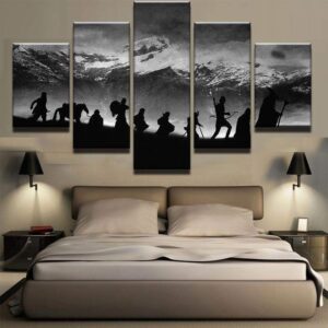 Lord Of The Rings 1 - Movie 5 Panel Canvas Art Wall Decor