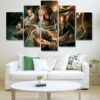 Lord Of The Rings Characters - Movie 5 Panel Canvas Art Wall Decor