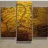 Lord Of The Rings World Map 5 - Movie 5 Panel Canvas Art Wall Decor