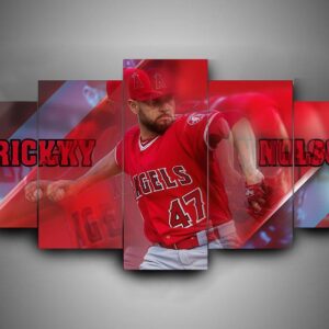 Los Angeles Angels 2 - Sport 5 Panel Canvas Art Wall Decor