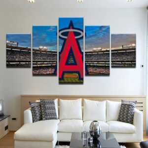 Los Angeles Angels 3 - Sport 5 Panel Canvas Art Wall Decor