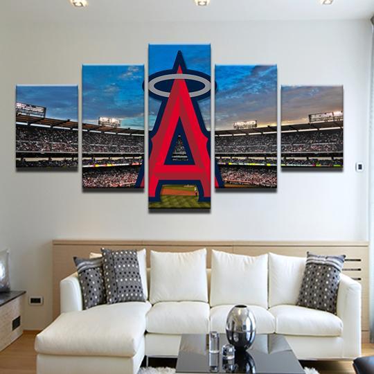 Los Angeles Angels 3 - Sport 5 Panel Canvas Art Wall Decor Los Angeles Angels 3 - Sport 5 Panel Canvas Art Wall Decor
