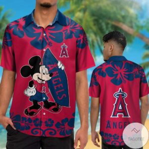 Los Angeles Angels Mickey Mouse Hawaiian Shirt