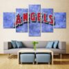 Los Angeles Angels Of Anaheim Baseball Team Logo - Sport 5 Panel Canvas Art Wall Decor
