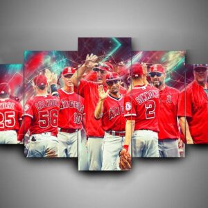 Los Angeles Angels - Sport 5 Panel Canvas Art Wall Decor