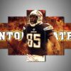 Los Angeles Chargers - Antonio Gates - Sport 5 Panel Canvas Art Wall Decor