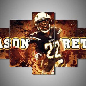 Los Angeles Chargers - Jason Verrett - Sport 5 Panel Canvas Art Wall Decor