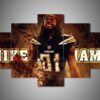 Los Angeles Chargers - Mike Williams - Sport 5 Panel Canvas Art Wall Decor