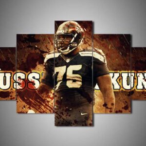 Los Angeles Chargers - Russell Okung - Sport 5 Panel Canvas Art Wall Decor