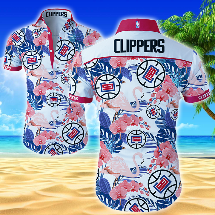 Los Angeles Clippers Hawaiian Shirt Summer Button Up Los Angeles Clippers Hawaiian Shirt Summer Button Up