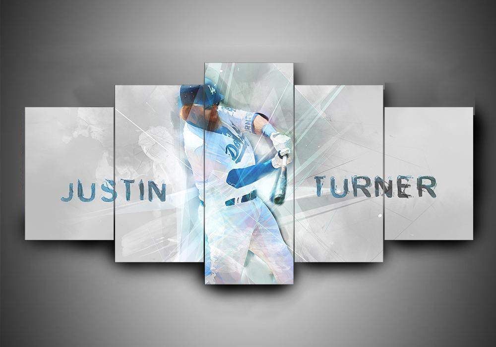 Los Angeles Dodgers 3 - Sport 5 Panel Canvas Art Wall Decor Los Angeles Dodgers 3 - Sport 5 Panel Canvas Art Wall Decor