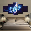 Los Angeles Dodgers Baseball - Sport 5 Panel Canvas Art Wall Decor