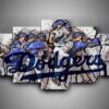 Los Angeles Dodgers - Sport 5 Panel Canvas Art Wall Decor