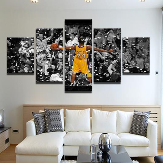 Los Angeles Lakers Kobe Bryant 2 - Sport 5 Panel Canvas Art Wall Decor Los Angeles Lakers Kobe Bryant 2 - Sport 5 Panel Canvas Art Wall Decor